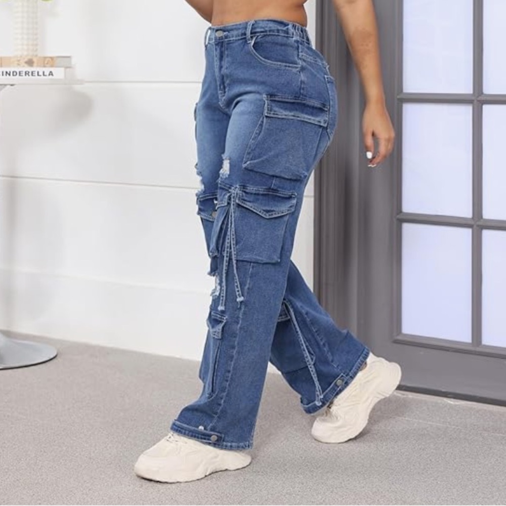 NWT Cargo Style Jeans